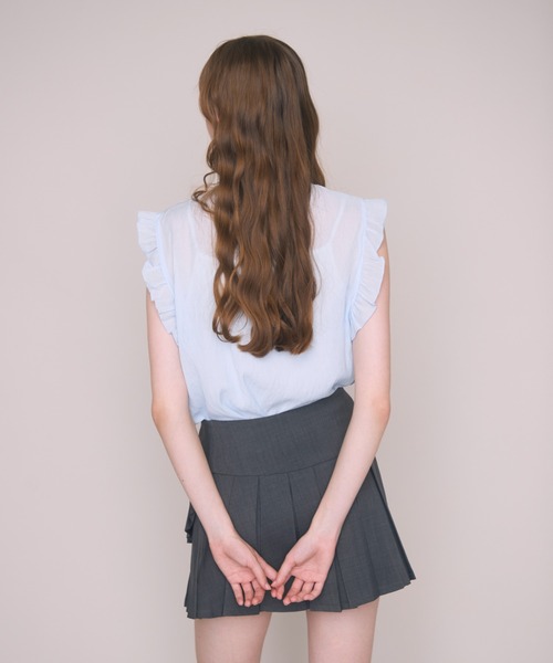 Noelie(ノエリー)の「プリーツレイヤードスカート(スカート・レディース・ブラック/グレー・FREE)」の15枚目の写真