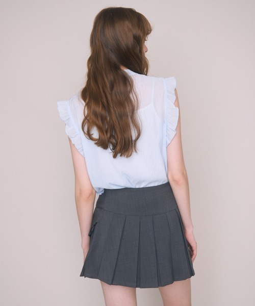 Noelie(ノエリー)の「プリーツレイヤードスカート(スカート・レディース・ブラック/グレー・FREE)」の16枚目の写真