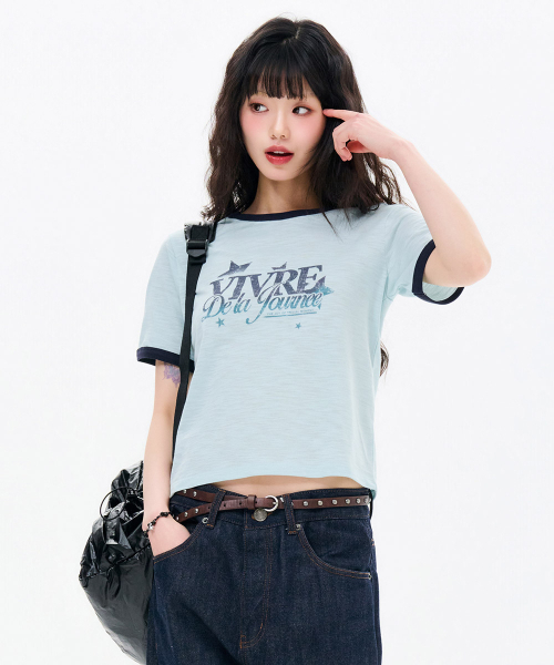 CHASECULT(チェイスカルト)の「レディーススラブリンガー半袖Tシャツ-FBRG5892D0S(Tシャツ/カットソー・レディース・ミント・85/90)」の3枚目の写真