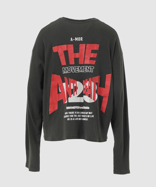 RRR-123(リヴィントンロイレビス)の「ANTI DEATH THERMAL(Tシャツ/カットソー・メンズ・ブラック・L/M)」の3枚目の写真