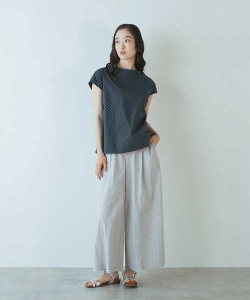 The Duchess Designs(ダッチェス・デザイン)の「《別注》【The Duchess Designs/ザ・ダッチェス・デザイン】スタンドカラーブラウス(シャツ/ブラウス・レディース・グリーン/ネイビー・FREE)」の7枚目の写真