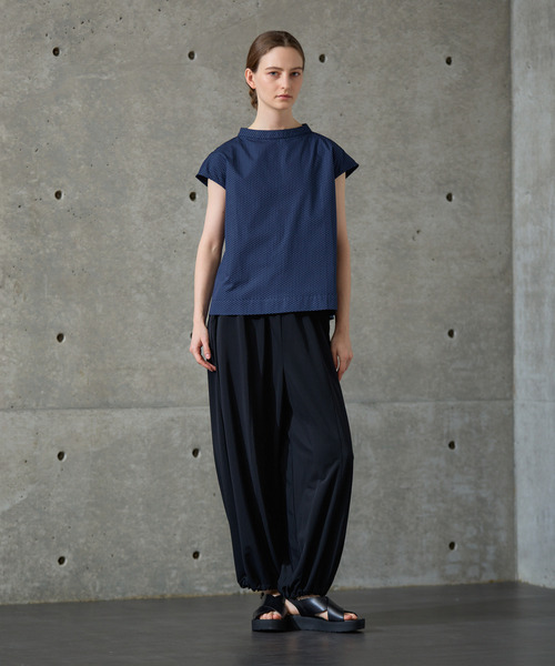 The Duchess Designs(ダッチェス・デザイン)の「《別注》【The Duchess Designs/ザ・ダッチェス・デザイン】スタンドカラーブラウス(シャツ/ブラウス・レディース・グリーン/ネイビー・FREE)」の21枚目の写真