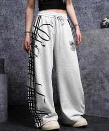 1111clothing | サイドライン ワイドスウェットパンツ / Side-Stripe Wide Sweatpants(スウェットパンツ)