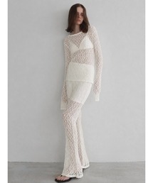 miies miim（ミーエスミーム）の「lace sheer set up（セットアップ）」