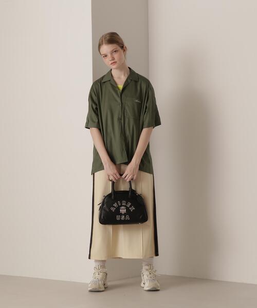 AVIREX(アヴィレックス)の「《直営店限定》VARSITY LEATHER MINI-BOSTON BAG / AVX5625(トートバッグ・レディース・ブラック・F)」の5枚目の写真