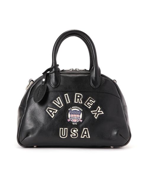 AVIREX(アヴィレックス)の「《直営店限定》VARSITY LEATHER MINI-BOSTON BAG / AVX5625(トートバッグ・レディース・ブラック・F)」の7枚目の写真
