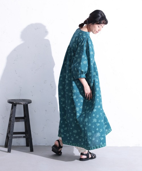 soulberry(ソウルベリー)の「エルダーフラワーのワンピース(ワンピース・レディース・ブルーグリーン・5L/4L/3L/LL/L/M)」の16枚目の写真