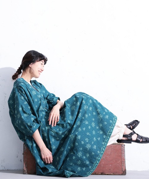 soulberry(ソウルベリー)の「エルダーフラワーのワンピース(ワンピース・レディース・ブルーグリーン・5L/4L/3L/LL/L/M)」の17枚目の写真