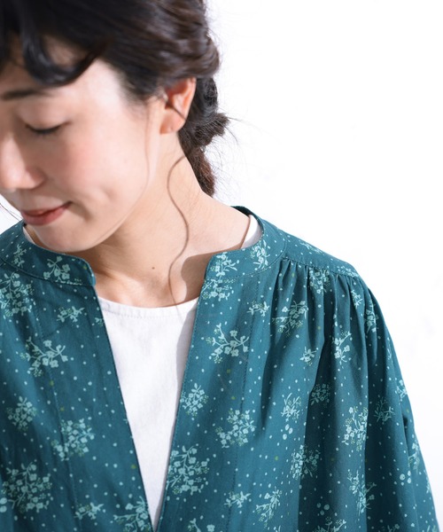 soulberry(ソウルベリー)の「エルダーフラワーのワンピース(ワンピース・レディース・ブルーグリーン・5L/4L/3L/LL/L/M)」の10枚目の写真
