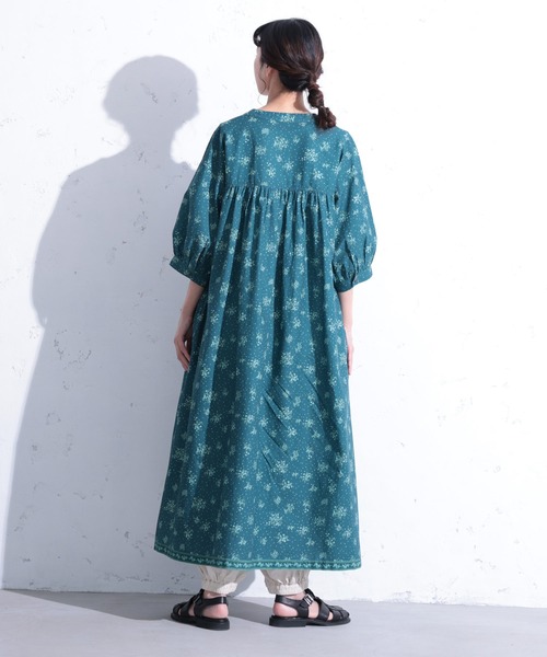 soulberry(ソウルベリー)の「エルダーフラワーのワンピース(ワンピース・レディース・ブルーグリーン・5L/4L/3L/LL/L/M)」の9枚目の写真