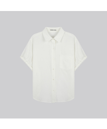 Stripe roll up shirt [FRSP02SH08]_Ivory
