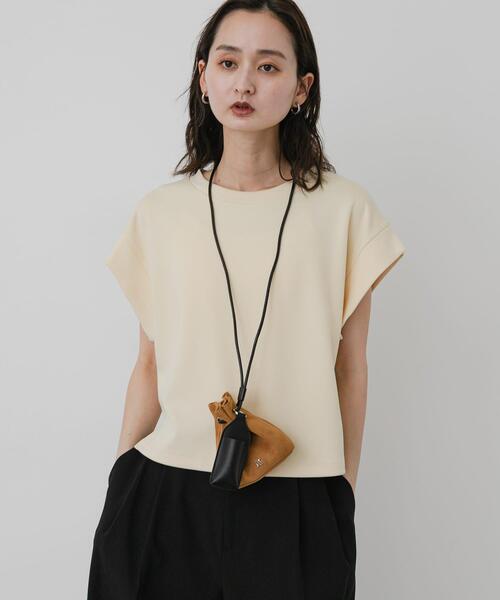 SENSE OF PLACE by URBAN RESEARCH(センスオブプレイスバイアーバンリサーチ)の「モチモチポンチTシャツ(Tシャツ/カットソー・レディース・オフホワイト/ブラック/グレー/ライトブルー/イエロー・ONE)」の15枚目の写真