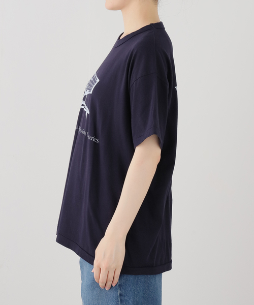 Ophrys（オフリス）の「Ophrys/オフリス Time to turn Tee OP26SS01（Tシャツ/カットソー・レディース・ネイビー/ホワイト・FREE）」の8枚目の写真