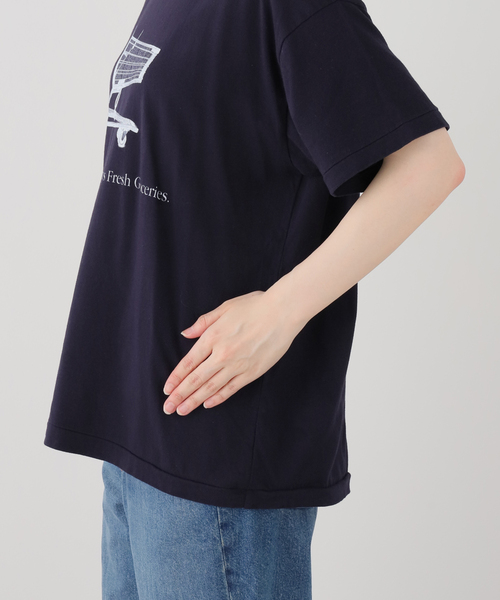 Ophrys（オフリス）の「Ophrys/オフリス Time to turn Tee OP26SS01（Tシャツ/カットソー・レディース・ネイビー/ホワイト・FREE）」の3枚目の写真