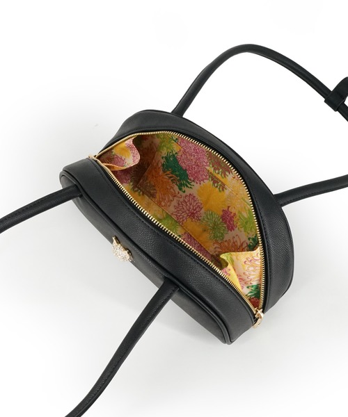 PAUL & JOE ACCESSOIRES(ポールアンドジョーアクセソワ)の「PAUL & JOE ACCESSOIRES (ポール&ジョーアクセソワ)ボストンバッグ PJA-B1464 CAT BIJOU(ボストンバッグ・レディース・キャメル/ブラック/ピンク・FREE)」の9枚目の写真
