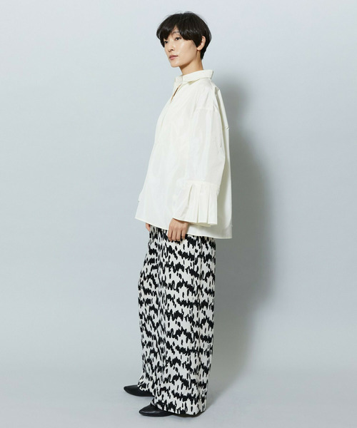 MOGA（モガ）の「ベルベットサテンハンドドローイングプリントパンツ（その他パンツ・レディース・サックスブルー/オフホワイト・2/3）」の19枚目の写真