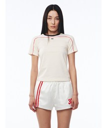 Cycle Half Sleeve Top Light Beige