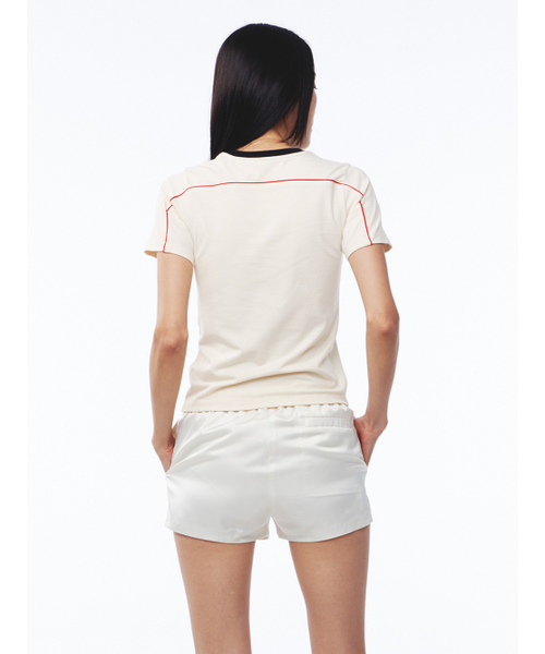 Kijun(キジュン)の「Cycle Half Sleeve Top Light Beige(Tシャツ/カットソー・レディース・その他・LARGE/MEDIUM/SMALL)」の2枚目の写真