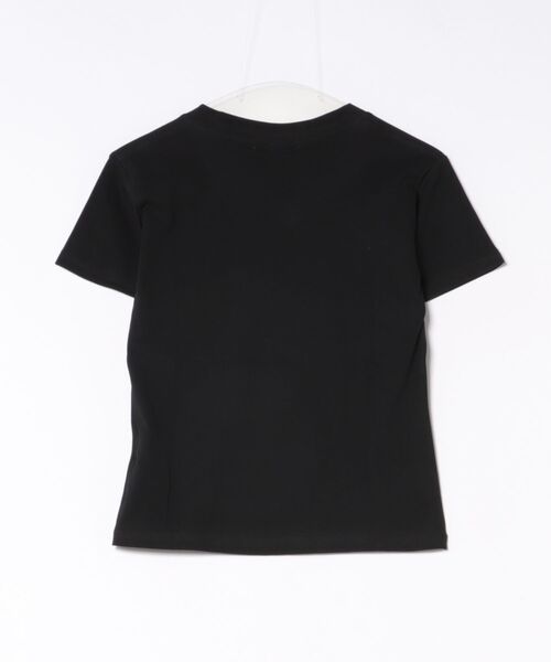 MEMECLE(メメクル)の「【 MEMECLE / メメクル 】フロントレタリング Vネックトップス(Tシャツ/カットソー・レディース・ブラック・LARGE/SMALL/MEDIUM)」の4枚目の写真