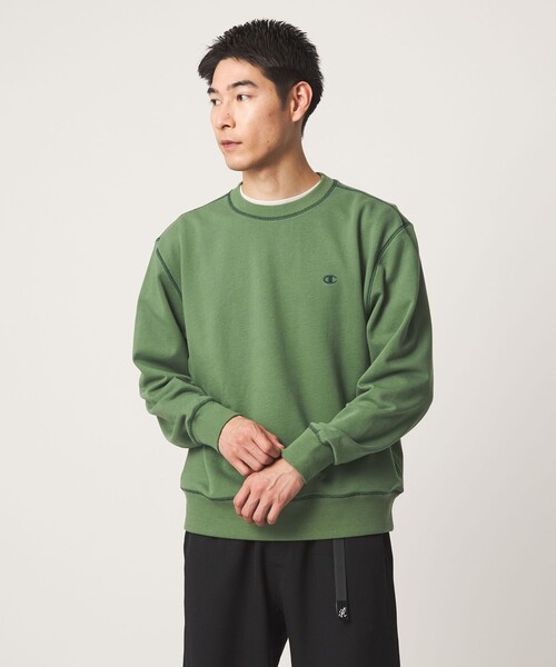 Champion(チャンピオン)の「【別注】<Champion>クルーネック 長袖 スウェット(スウェット・メンズ・レッド/ケリーグリーン/ダークグレー/グレー・M/L)」の10枚目の写真