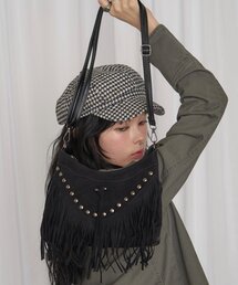 WHO'S WHO gallery | フリンジスタッズショルダーバッグ(ショルダーバッグ)