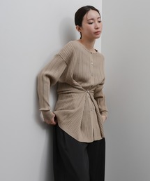 【Et】Muitiway Random Rib Knit Cardigan