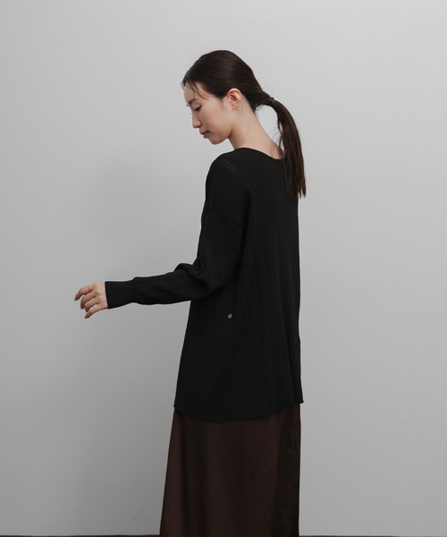 select MOCA Et(セレクトモカエト)の「【Et】Muitiway Random Rib Knit Cardigan(カーディガン/ボレロ・レディース・ベージュ/ブラック/ライトグレー・FREE)」の14枚目の写真