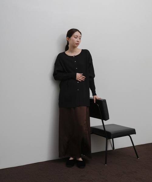 select MOCA Et(セレクトモカエト)の「【Et】Muitiway Random Rib Knit Cardigan(カーディガン/ボレロ・レディース・ベージュ/ブラック/ライトグレー・FREE)」の17枚目の写真