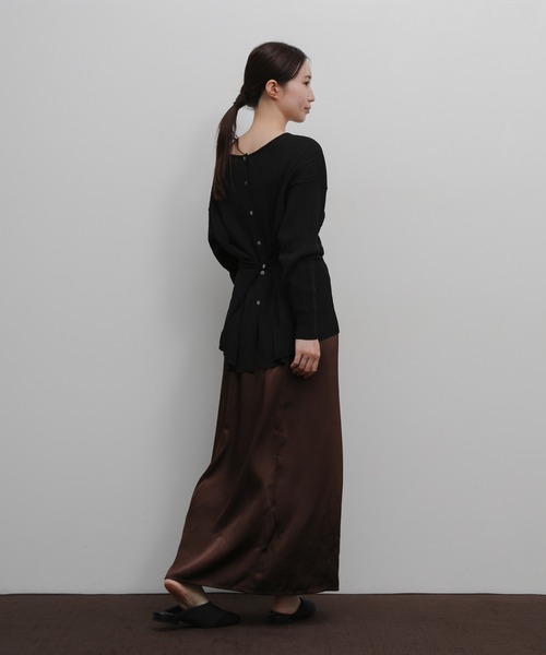 select MOCA Et(セレクトモカエト)の「【Et】Muitiway Random Rib Knit Cardigan(カーディガン/ボレロ・レディース・ベージュ/ブラック/ライトグレー・FREE)」の18枚目の写真