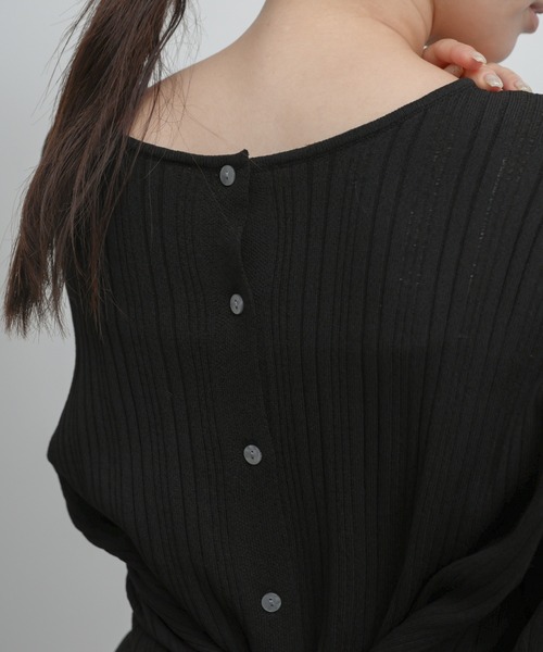 select MOCA Et(セレクトモカエト)の「【Et】Muitiway Random Rib Knit Cardigan(カーディガン/ボレロ・レディース・ベージュ/ブラック/ライトグレー・FREE)」の20枚目の写真
