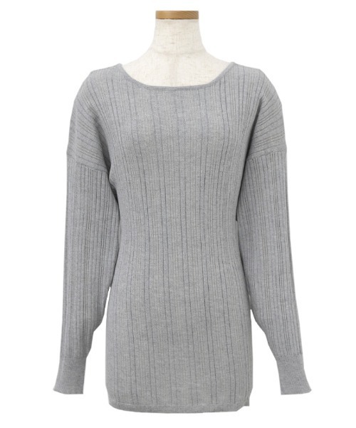 select MOCA Et(セレクトモカエト)の「【Et】Muitiway Random Rib Knit Cardigan(カーディガン/ボレロ・レディース・ベージュ/ブラック/ライトグレー・FREE)」の4枚目の写真