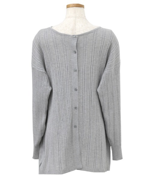select MOCA Et(セレクトモカエト)の「【Et】Muitiway Random Rib Knit Cardigan(カーディガン/ボレロ・レディース・ベージュ/ブラック/ライトグレー・FREE)」の5枚目の写真