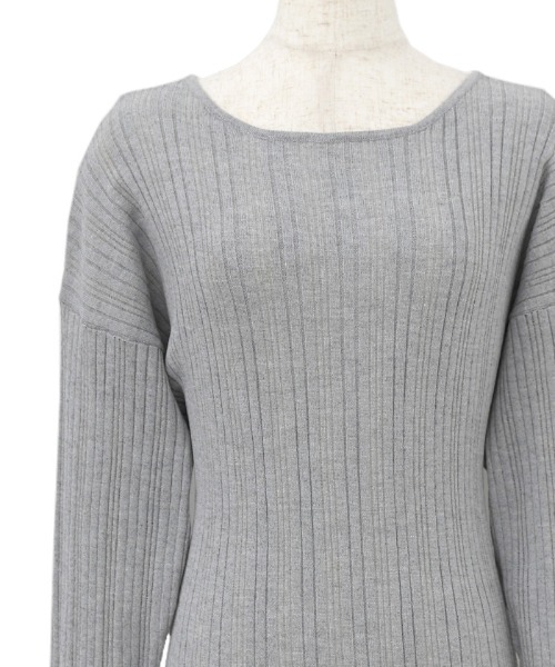 select MOCA Et(セレクトモカエト)の「【Et】Muitiway Random Rib Knit Cardigan(カーディガン/ボレロ・レディース・ベージュ/ブラック/ライトグレー・FREE)」の7枚目の写真