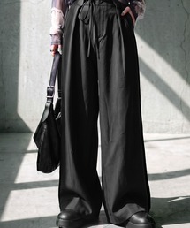 タック ワイドパンツ
