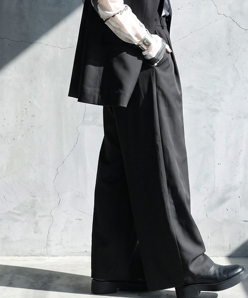 antiqua(アンティカ)の「タック ワイドパンツ(その他パンツ・レディース・ブラック/グレー・L/M/S)」の16枚目の写真