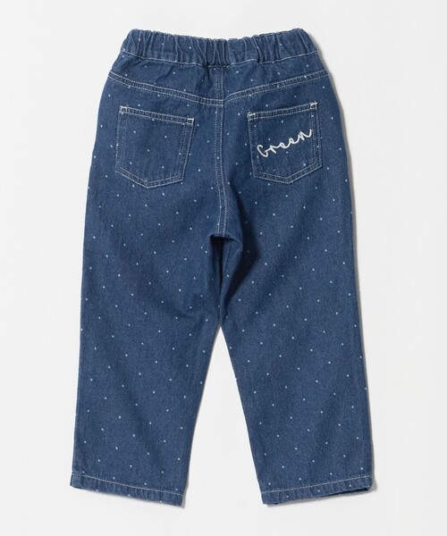 green label relaxing(グリーンレーベルリラクシング)の「ドット ガールズ デニム / キッズ 100cm-160cm(デニムパンツ・キッズ・ライトブルー/コバルトブルー・120cm/160cm/130cm/150cm/140cm/100cm/110cm)」の3枚目の写真