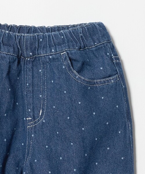green label relaxing(グリーンレーベルリラクシング)の「ドット ガールズ デニム / キッズ 100cm-160cm(デニムパンツ・キッズ・ライトブルー/コバルトブルー・120cm/160cm/130cm/150cm/140cm/100cm/110cm)」の4枚目の写真