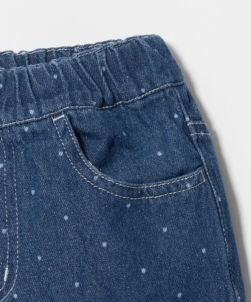 green label relaxing(グリーンレーベルリラクシング)の「ドット ガールズ デニム / キッズ 100cm-160cm(デニムパンツ・キッズ・ライトブルー/コバルトブルー・120cm/160cm/130cm/150cm/140cm/100cm/110cm)」の5枚目の写真