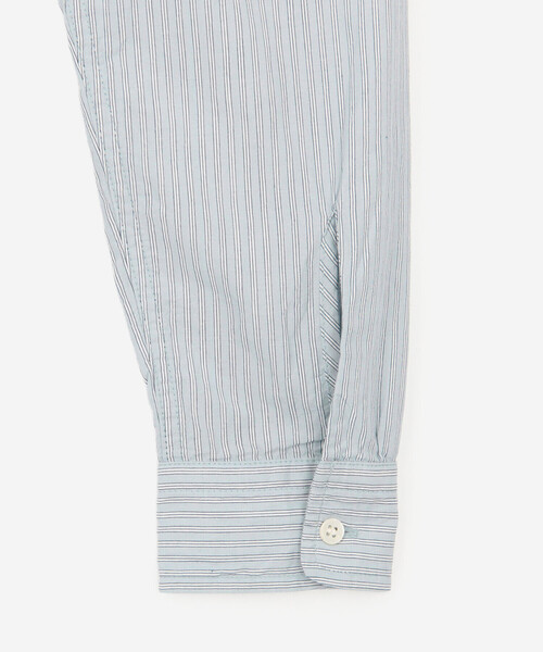 Bshop(ビショップ)の「INDIA INDUSTRY | コットン バンドカラーブザムチュニックシャツ STRIPE WOMEN(シャツ/ブラウス・レディース・ブルー系その他・1)」の7枚目の写真
