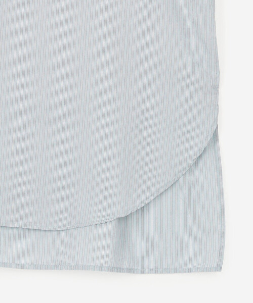 Bshop(ビショップ)の「INDIA INDUSTRY | コットン バンドカラーブザムチュニックシャツ STRIPE WOMEN(シャツ/ブラウス・レディース・ブルー系その他・1)」の8枚目の写真