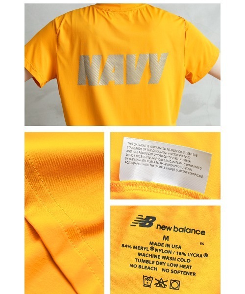 MILITARY(ミリタリー)の「新品 米軍 U.S.NAVY レディース NB社製 フィジカル トレーニング Tシャツ(Tシャツ/カットソー・レディース・イエロー・XL/L/M/S)」の5枚目の写真