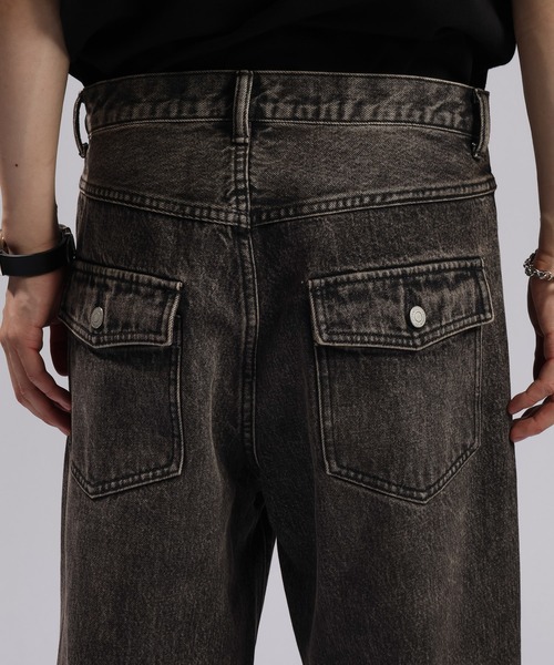 RAGEBLUE(レイジブルー)の「WEST SWITCHING SEMI-FLARE DENIM PANTS/ウエスト切り替え/セミフレアデニムパンツ(デニムパンツ・メンズ・ブルー/グレー・MEDIUM/LARGE)」の14枚目の写真