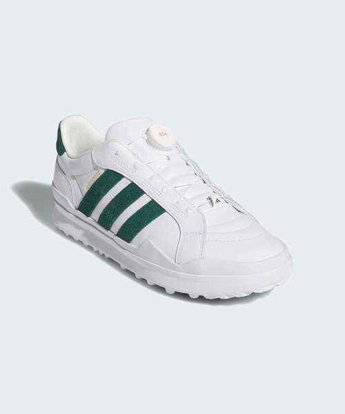 adidas（アディダス）の「【ゴルフ】レトロクロス グリップモア ボア スパイクレス / RETROCROSS GRIPMORE BOA SPIKELESS【adidas Golf/アディダスゴルフ】（スニーカー・メンズ・ホワイト×グリーン・24.5cm/25.5cm/26.5cm/27.5cm/28.5cm/25.0cm/26.0cm/27.0cm/28.0cm/29.0cm）」の4枚目の写真