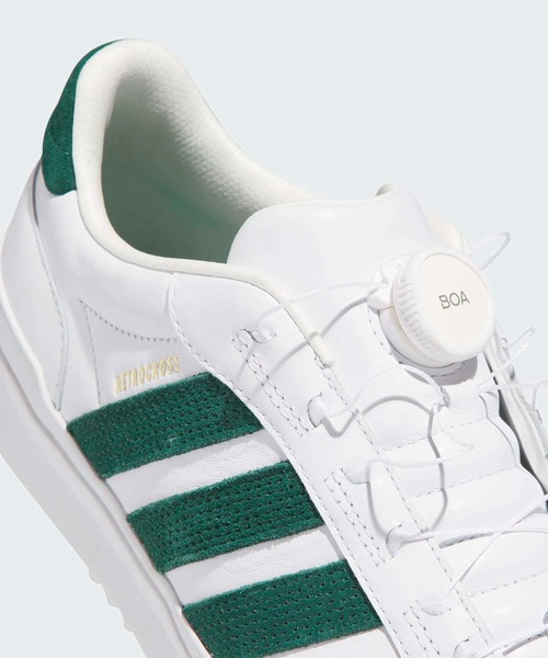 adidas（アディダス）の「【ゴルフ】レトロクロス グリップモア ボア スパイクレス / RETROCROSS GRIPMORE BOA SPIKELESS【adidas Golf/アディダスゴルフ】（スニーカー・メンズ・ホワイト×グリーン・24.5cm/25.5cm/26.5cm/27.5cm/28.5cm/25.0cm/26.0cm/27.0cm/28.0cm/29.0cm）」の8枚目の写真