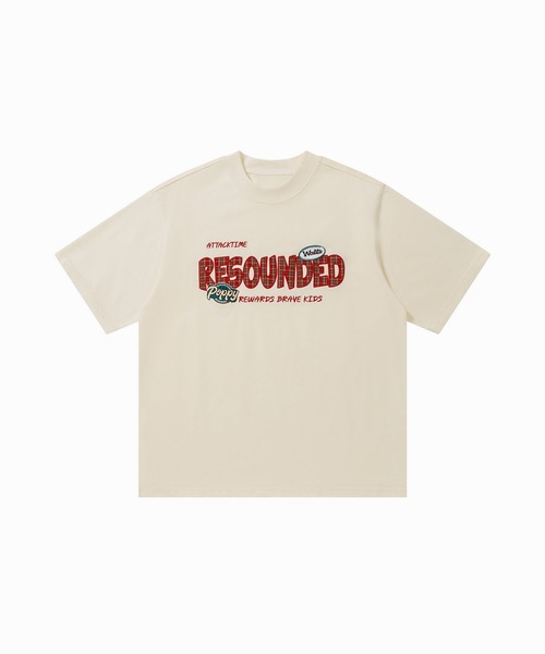 HOOK（フック）の「HOOK チェック × アップリケ刺繍 スカーフ付き T シャツ (SS)（Tシャツ/カットソー・メンズ・オフホワイト/ブラック・LARGE）」の19枚目の写真