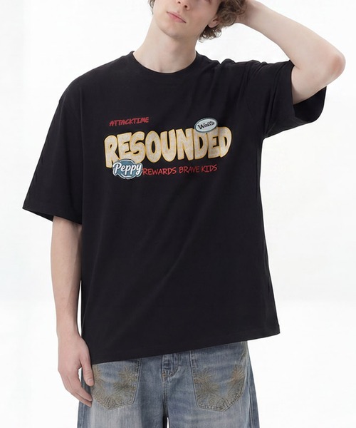 HOOK（フック）の「HOOK チェック × アップリケ刺繍 スカーフ付き T シャツ (SS)（Tシャツ/カットソー・メンズ・オフホワイト/ブラック・LARGE）」の13枚目の写真
