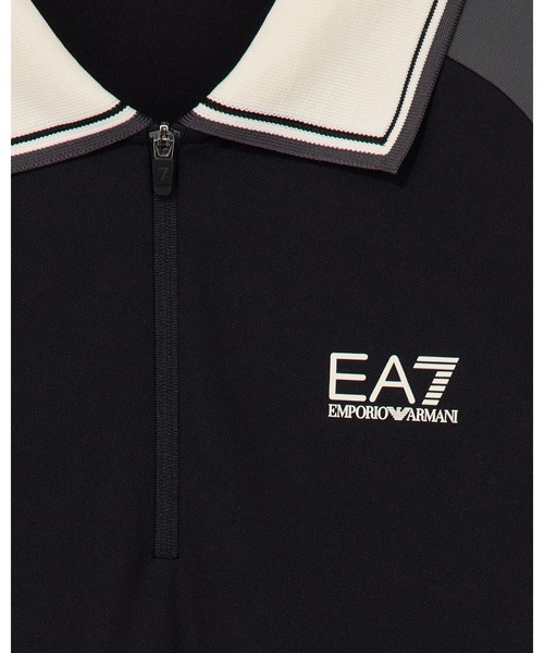 EMPORIO ARMANI EA7（エンポリオアルマーニイーエーセブン）の「【エンポリオ アルマーニ EA7】ウィメンズ ハーフジップ ポロシャツ Golf Pro（ポロシャツ・レディース・ブラック・SMALL/MEDIUM/LARGE/X-SMALL）」の8枚目の写真
