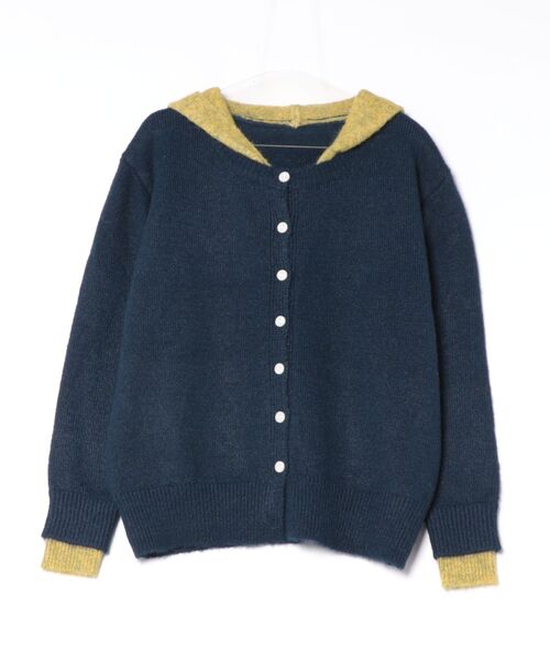 antiqua(アンティカ)の「パーカーディガン(カーディガン/ボレロ・レディース・グレー/ブラック/ネイビー・ONESIZE)」の3枚目の写真