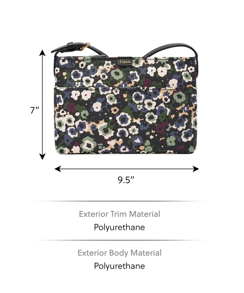 FOSSIL(フォッシル)の「フォッシル 斜めがけバッグ レディース PVC/PU ブラック スマホ収納可 SHB3240979(ショルダーバッグ・レディース・ブラック・FREE)」の5枚目の写真