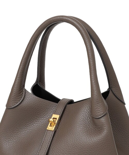 VIOLAd'ORO(ヴィオラドーロ)の「VIOLAd’ORO: V1573 BOX TOTE(トートバッグ・レディース・ブラック/ブラウン・ONE SIZE)」の10枚目の写真